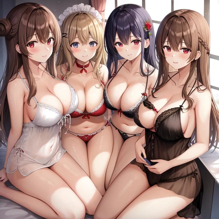 睡裙巨乳美女